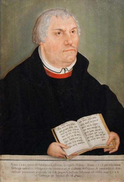 Lucas Cranach the Younger Portrait of Martin Luther.